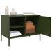 Meubles TV 2 pcs vert olive 68x39x50,5 cm acier - Photo n°5