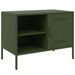 Meubles TV 2 pcs vert olive 68x39x50,5 cm acier - Photo n°7