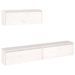 Meubles TV 3 pcs Blanc Bois massif de pin 3 - Photo n°2