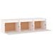 Meubles TV 3 pcs Blanc Bois massif de pin - Photo n°4