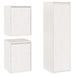 Meubles TV 3 pcs Blanc Bois massif de pin - Photo n°2