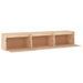 Meubles TV 3 pcs bois massif de pin - Photo n°4