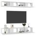 Meubles TV 4 pcs Blanc 100x30x30 cm - Photo n°1