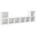 Meubles TV 4 pcs Blanc 72x35x36,5 cm - Photo n°1