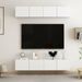 Meubles TV 4 pcs Blanc 80x30x30 cm - Photo n°1