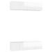 Meubles TV 4 pcs Blanc brillant 60x30x30 cm - Photo n°2