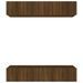 Meubles TV 4 pcs Chêne marron 80x30x30 cm Bois d'ingénierie - Photo n°2