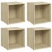 Meubles TV 4 pcs Chêne sonoma 37x35x37 cm - Photo n°1