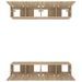 Meubles TV 4 pcs Chêne Sonoma 80x30x30 cm Bois d'ingénierie - Photo n°6