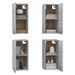 Meubles TV 4 pcs Sonoma gris 30,5x30x60 cm Bois d'ingénierie - Photo n°4