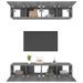 Meubles TV 4 pcs Sonoma gris 80x30x30 cm Bois d'ingénierie - Photo n°5