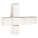 Meubles TV 5 pcs Blanc Bois massif de pin - Photo n°2