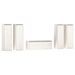 Meubles TV 5 pcs Blanc Bois massif de pin - Photo n°2