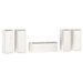 Meubles TV 5 pcs Blanc Bois massif de pin - Photo n°2