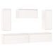 Meubles TV 5 pcs Blanc Bois massif de pin - Photo n°2