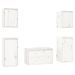 Meubles TV 5 pcs Blanc Bois massif de pin - Photo n°2