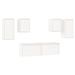 Meubles TV 6 pcs Blanc Bois massif de pin - Photo n°2