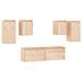 Meubles TV 6 pcs Bois massif de pin - Photo n°2