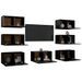 Meubles TV 7 pcs Noir 30,5x30x60 cm - Photo n°3