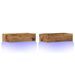 Meubles TV avec éclairage LED 2 pcs vieux bois 60x35x15,5 cm - Photo n°3