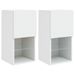 Meubles TV avec lumières LED 2 pcs blanc 30,5x30x60 cm - Photo n°1