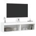 Meubles TV avec lumières LED 2 pcs blanc 60x30x30 cm - Photo n°6