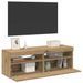 Meubles TV avec lumières LED 2 pcs chêne artisanal - Photo n°1