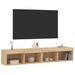 Meubles TV avec lumières LED 2 pcs chêne sonoma 80x30x30 cm - Photo n°6