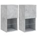 Meubles TV avec lumières LED 2 pcs gris béton 30,5x30x60 cm - Photo n°1