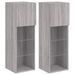 Meubles TV avec lumières LED 2 pcs sonoma gris 30,5x30x90 cm - Photo n°1
