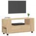 Meubles TV chêne sonoma 102x34,5x43 cm bois d'ingénierie - Photo n°3