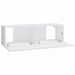 Meubles TV muraux 2 pcs blanc 100x30x30 cm bois d'ingénierie - Photo n°7