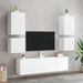 Meubles TV muraux 2 pcs blanc 40,5x30x40 cm bois d'ingénierie - Photo n°4