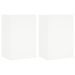 Meubles TV muraux 2 pcs blanc 40,5x30x60 cm bois d'ingénierie - Photo n°1