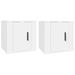 Meubles TV muraux 2 pcs Blanc 40x34,5x40 cm - Photo n°1