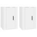 Meubles TV muraux 2 pcs Blanc 40x34,5x60 cm - Photo n°1