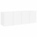 Meubles TV muraux 2 pcs blanc 60x30x41 cm - Photo n°1