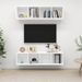 Meubles TV muraux 2 pcs Blanc - Photo n°1