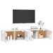 Meubles TV muraux 2 pcs blanc brillant 100x34,5x40 cm - Photo n°3