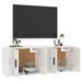 Meubles TV muraux 2 pcs blanc brillant 57x34,5x40 cm - Photo n°3