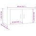 Meubles TV muraux 2 pcs blanc brillant 80x34,5x40 cm - Photo n°9