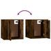 Meubles TV muraux 2 pcs Chêne fumé 40x34,5x40 cm - Photo n°9