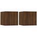 Meubles TV muraux 2 pcs Chêne marron 30,5x30x30 cm - Photo n°2