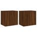 Meubles TV muraux 2 pcs chêne marron 40,5x30x40 cm - Photo n°1