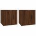 Meubles TV muraux 2 pcs Chêne marron 40x34,5x40 cm - Photo n°1