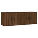 Meubles TV muraux 2 pcs chêne marron 57x34,5x40 cm - Photo n°1