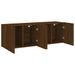 Meubles TV muraux 2 pcs chêne marron 60x30x41 cm - Photo n°6