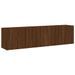 Meubles TV muraux 2 pcs chêne marron 80x30x41 cm - Photo n°1