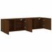 Meubles TV muraux 2 pcs chêne marron 80x30x41 cm - Photo n°6