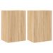 Meubles TV muraux 2 pcs chêne sonoma 40,5x30x60 cm - Photo n°1